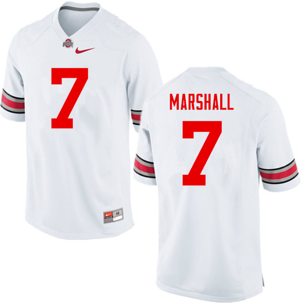 Ohio State Buckeyes #7 Jalin Marshall College Football Jerseys Game-White